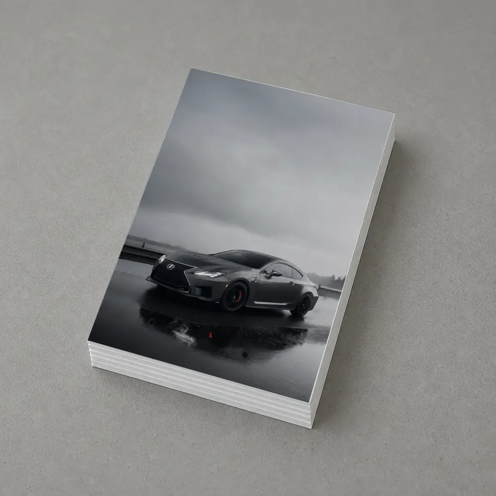 Lexus RC F Wet Road Overcast Day – Postcards