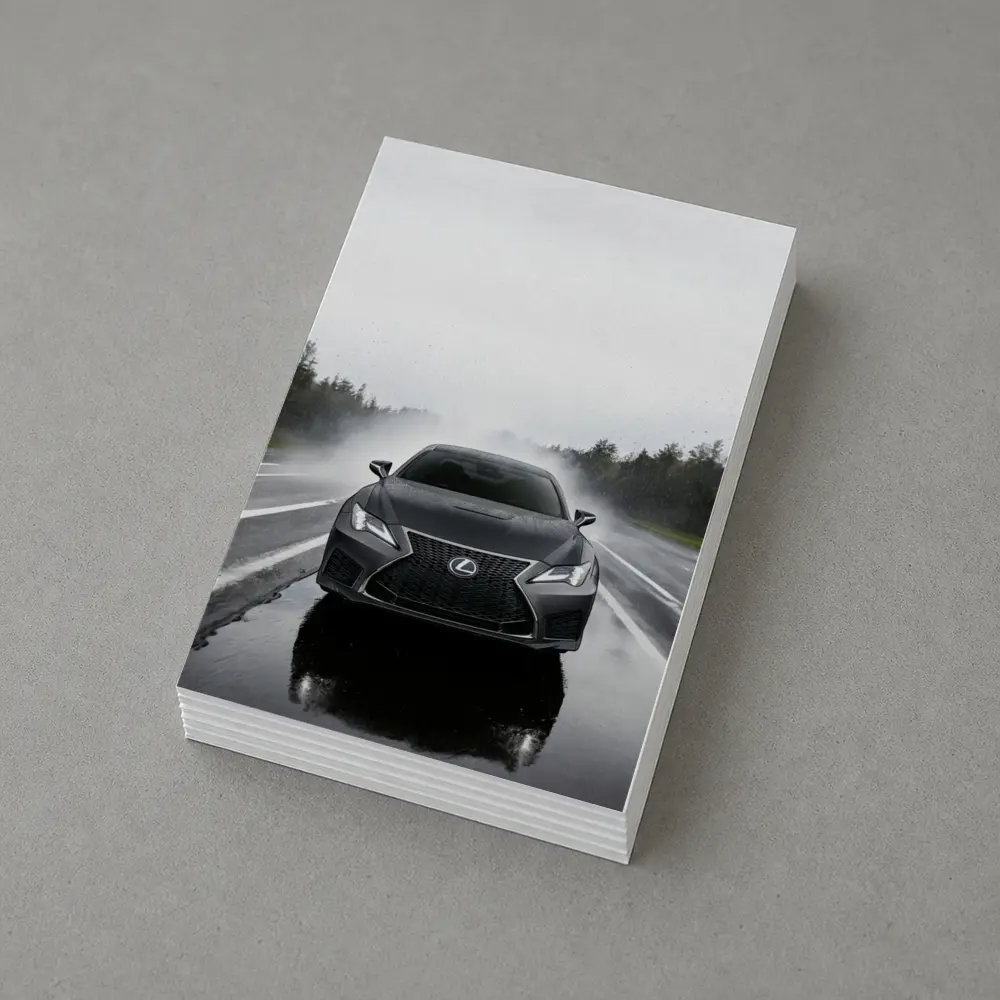 Lexus RC F Driving In Heavy Rain – Postcards