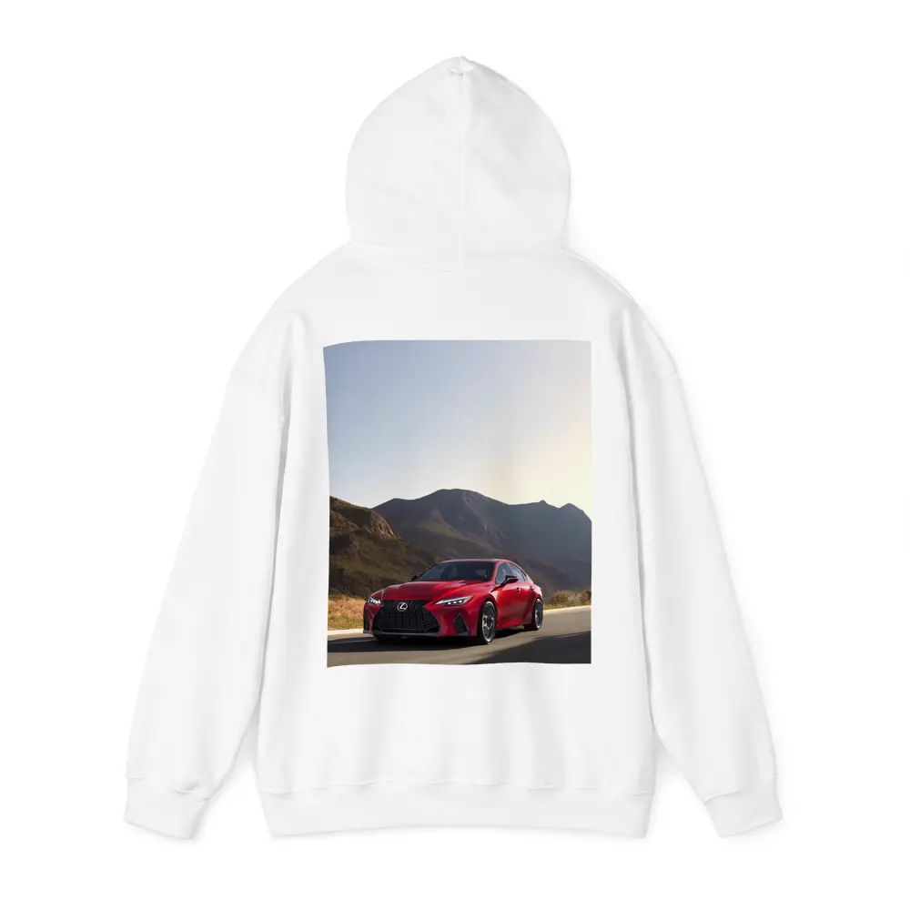 Lexus IS Red Sedan Mountain Road Drive – Hoodies