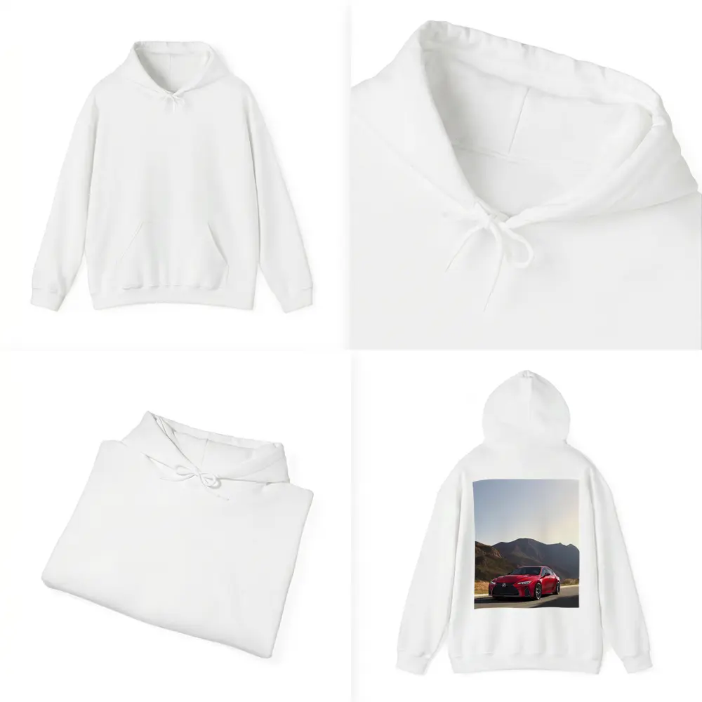 Lexus IS Red Sedan Mountain Road Drive – Hoodies