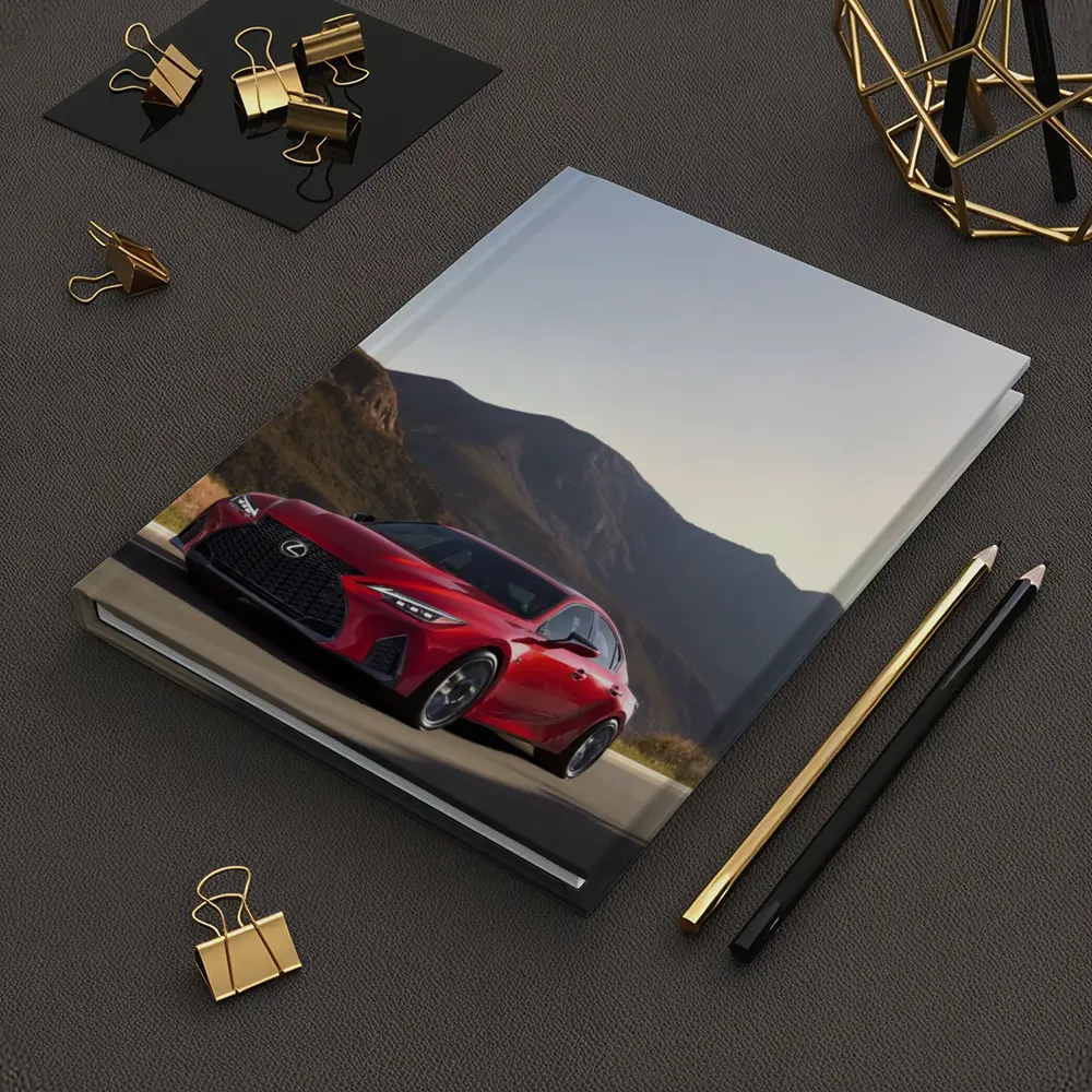 Lexus IS Red Sedan Mountain Road Drive – Notebooks
