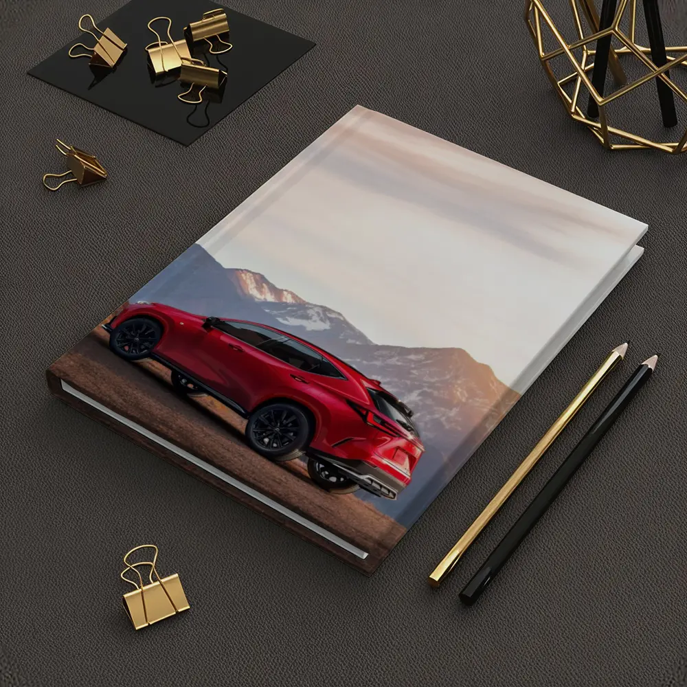 Lexus NX Red SUV Mountain Sunset Background – Notebooks