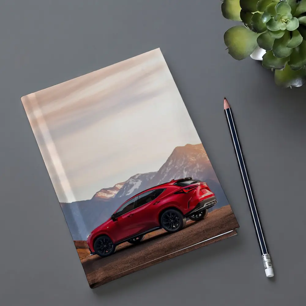 Lexus NX Red SUV Mountain Sunset Background – Notebooks