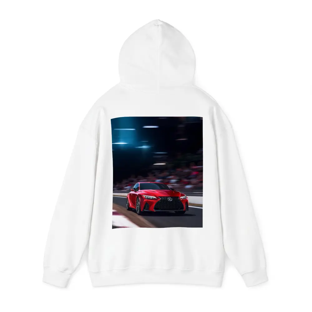 Lexus IS Red Sports Sedan On Track – Hoodies