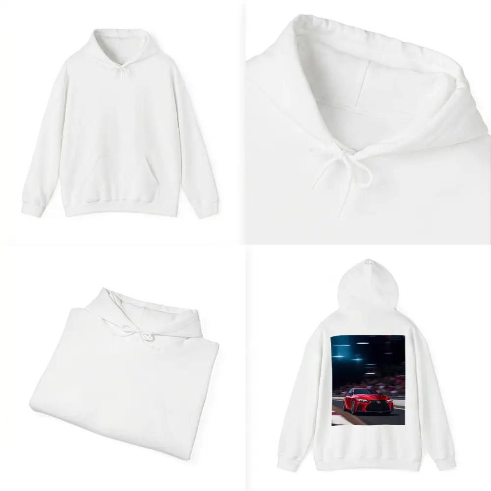 Lexus IS Red Sports Sedan On Track – Hoodies