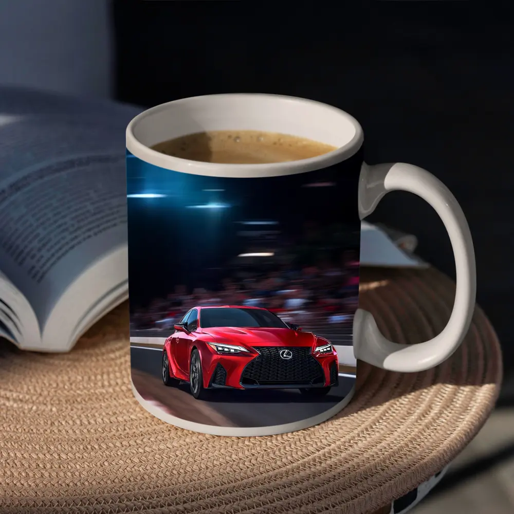 Lexus IS Red Sports Sedan On Track – Mugs