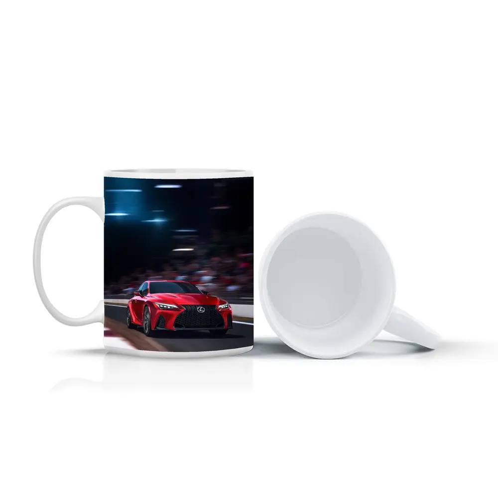 Lexus IS Red Sports Sedan On Track – Mugs