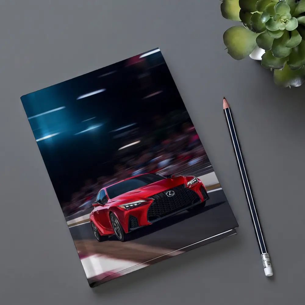 Lexus IS Red Sports Sedan On Track – Notebooks