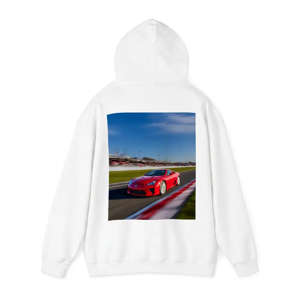 Lexus LFA Red Racing on Track – Hoodies