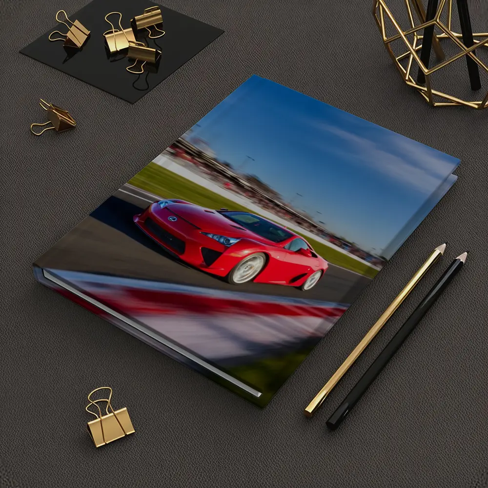 Lexus LFA Red Racing on Track – Notebooks