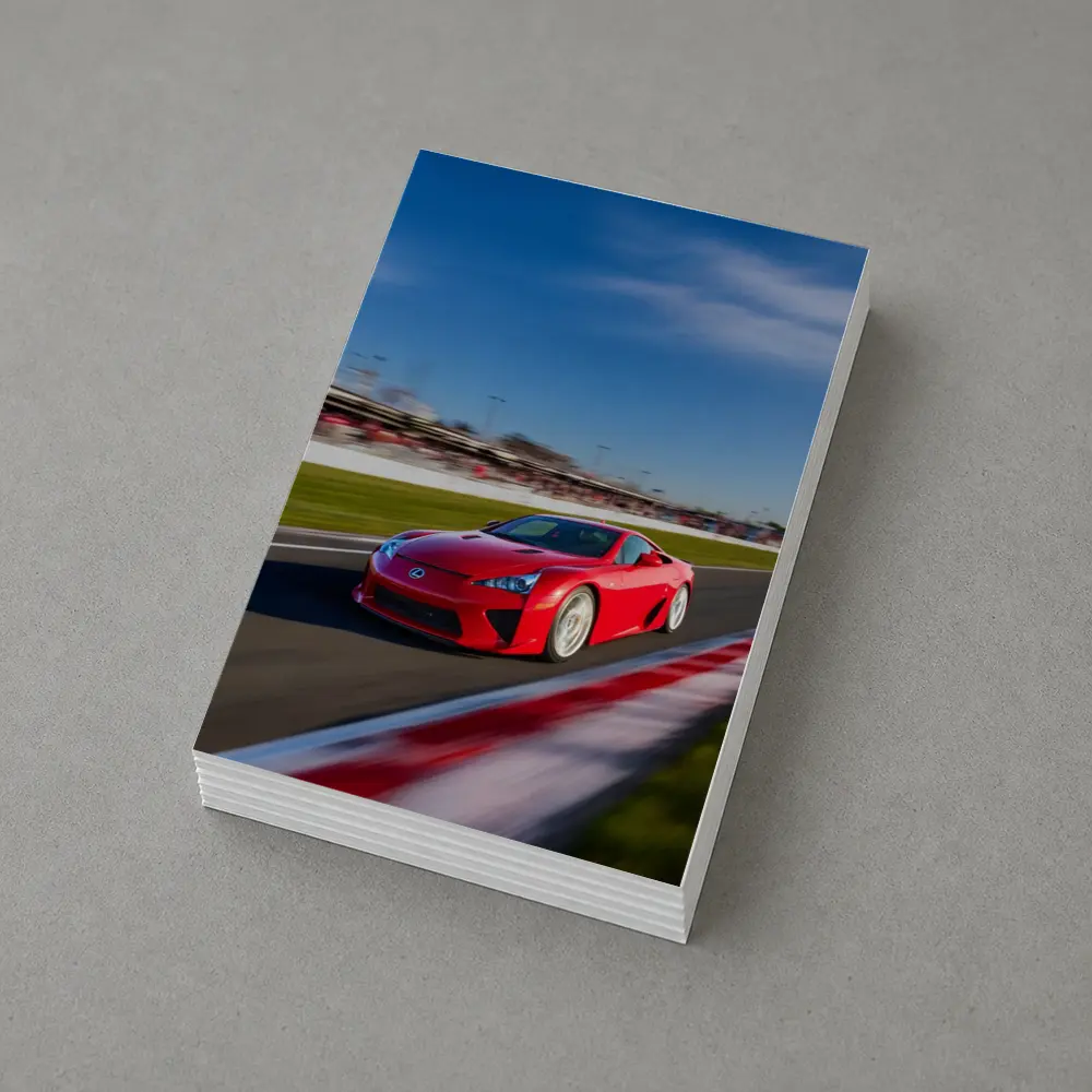 Lexus LFA Red Racing on Track – Postcards