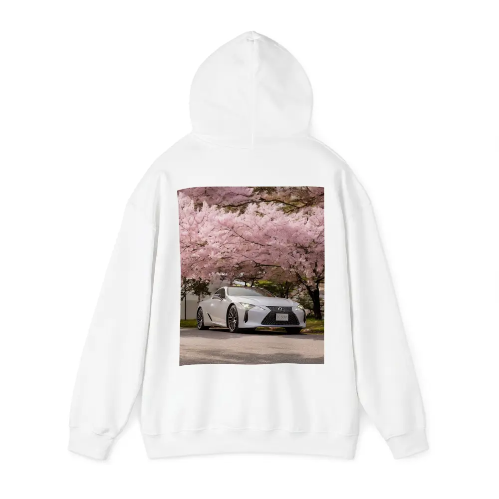 Lexus LC 500h Silver Under Cherry Blossoms – Hoodies