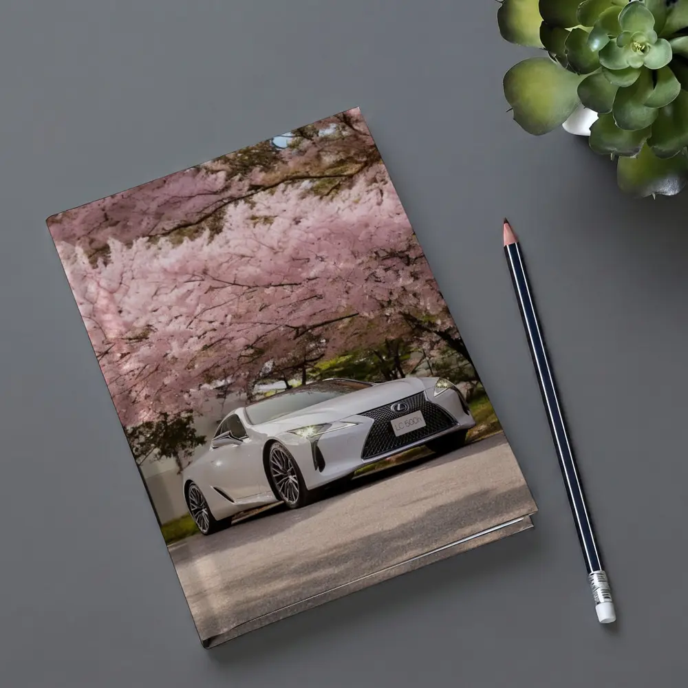 Lexus LC 500h Silver Under Cherry Blossoms – Notebooks