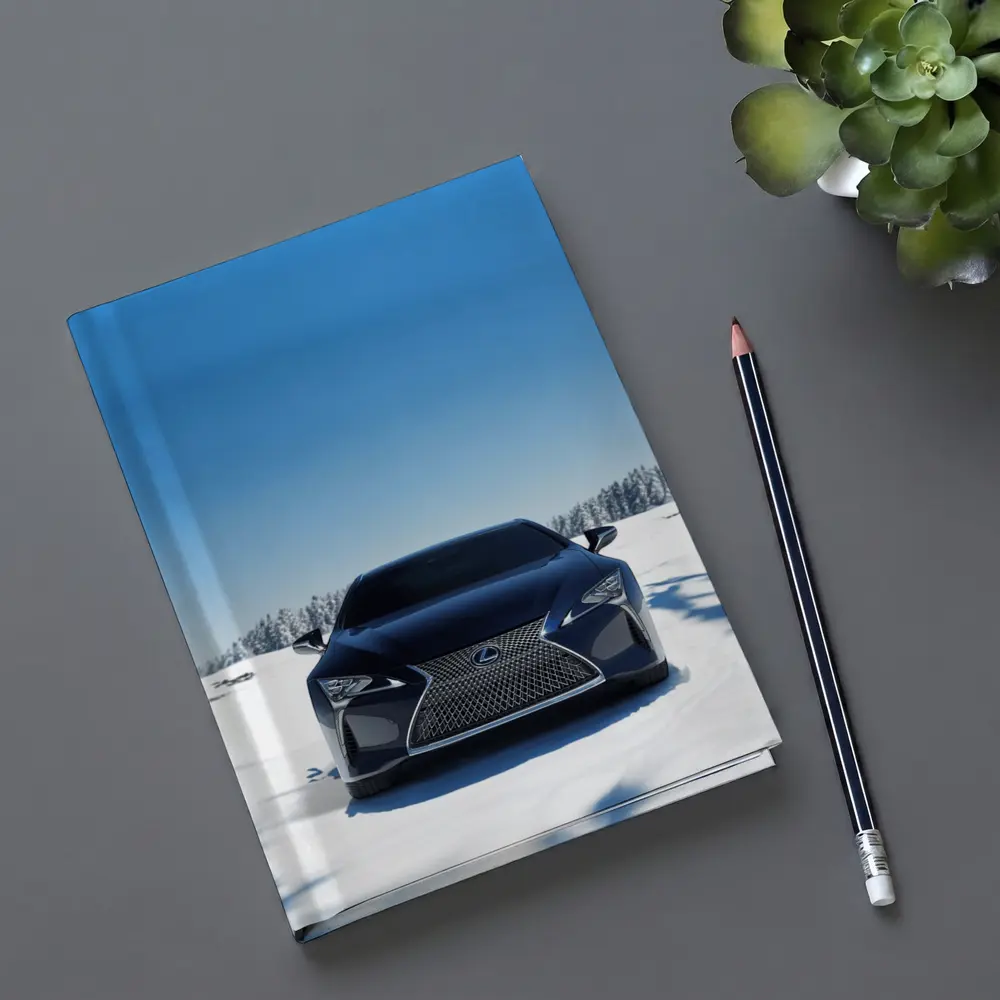 Lexus LC Front View Snow Winter – Notebooks