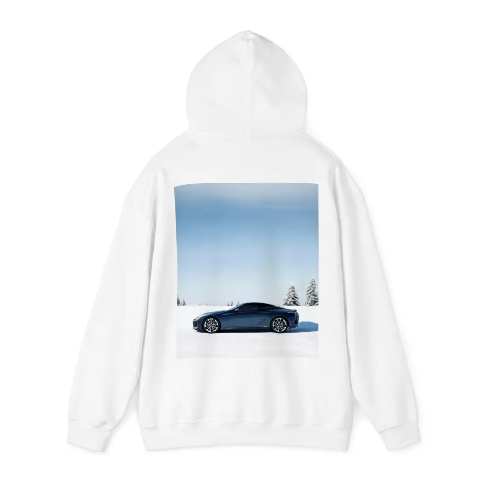 Lexus LC Coupe Blue Snow Winter Scene – Hoodies