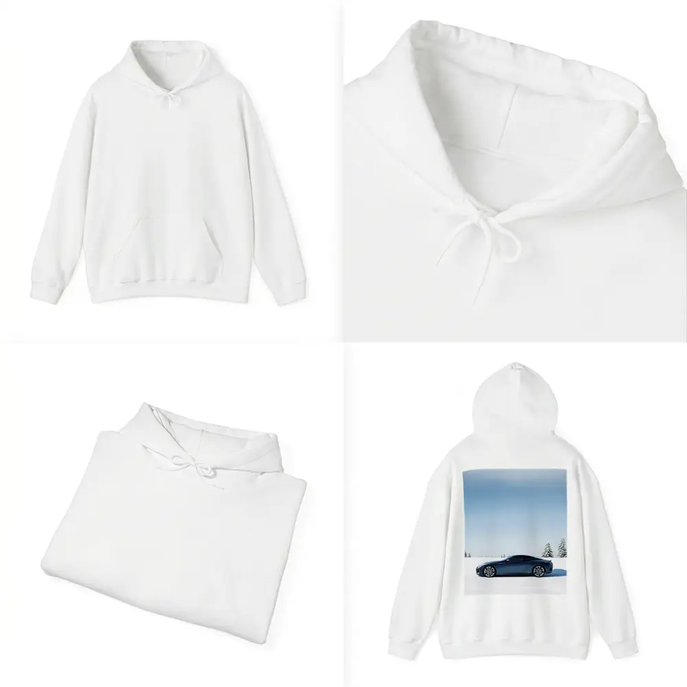 Lexus LC Coupe Blue Snow Winter Scene – Hoodies