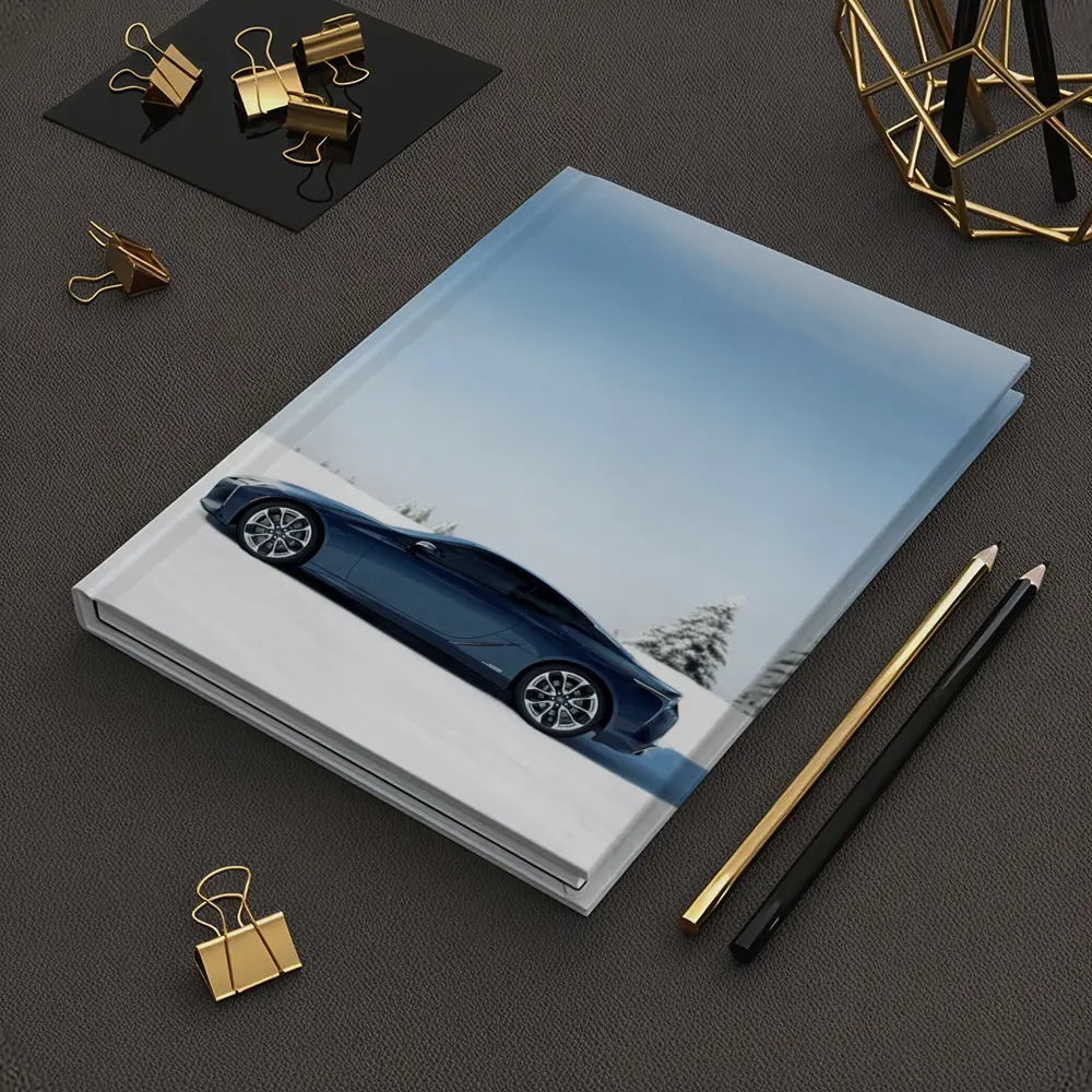 Lexus LC Coupe Blue Snow Winter Scene – Notebooks