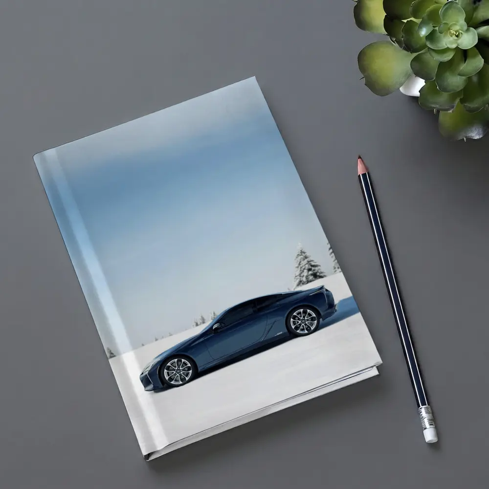 Lexus LC Coupe Blue Snow Winter Scene – Notebooks
