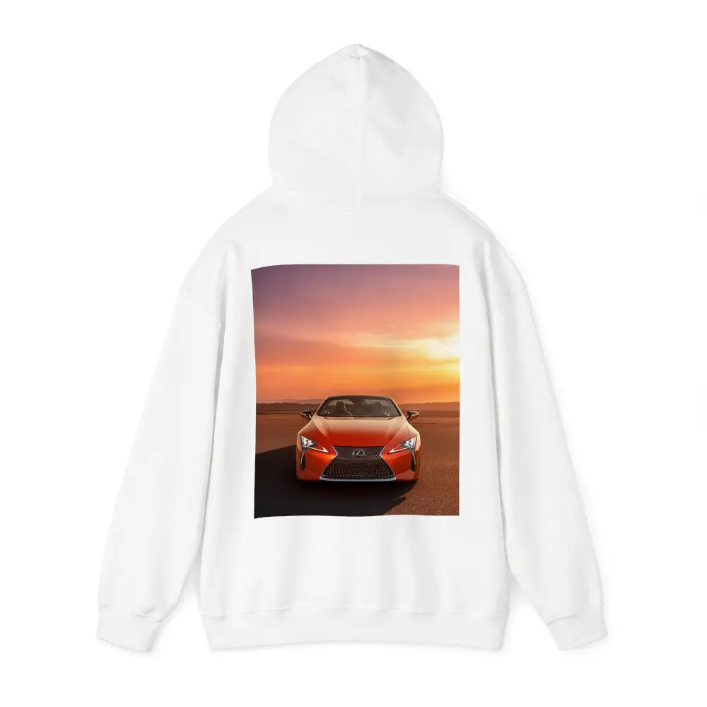 Lexus LC Convertible Orange Sunset Sky – Hoodies