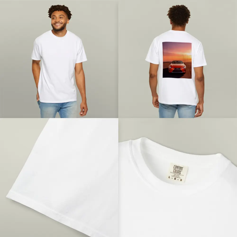 Lexus LC Convertible Orange Sunset Sky – T-Shirts