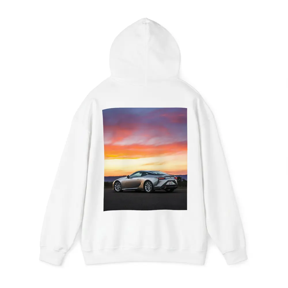 Lexus LC Coupe Parked at Sunset – Hoodies