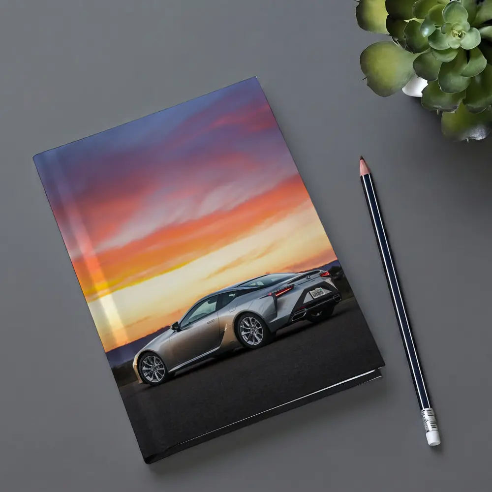 Lexus LC Coupe Parked at Sunset – Notebooks