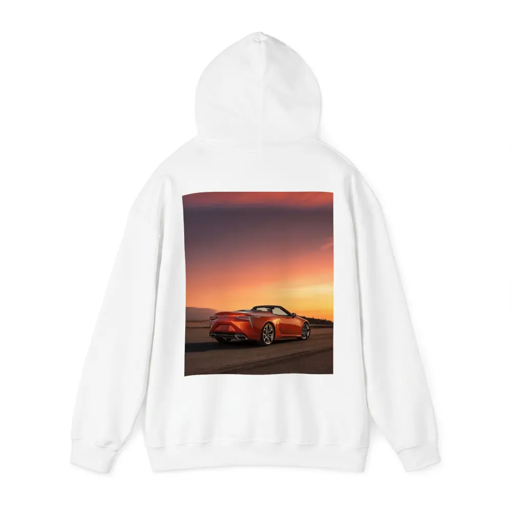 Lexus LC Convertible Orange Sunset Sky – Hoodies
