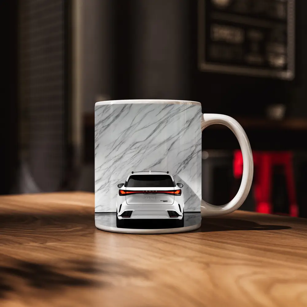 Lexus RX White SUV Marble Wall – Mugs