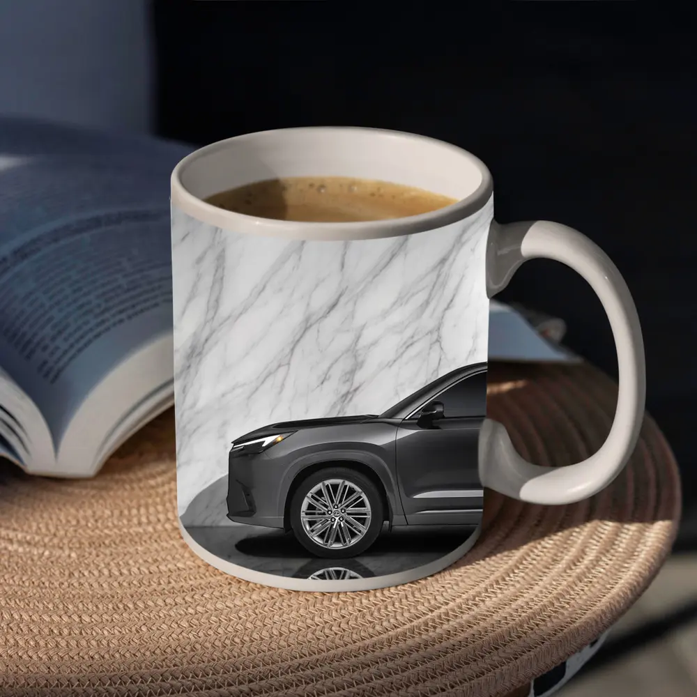 Lexus RX Gray SUV Marble Background – Mugs