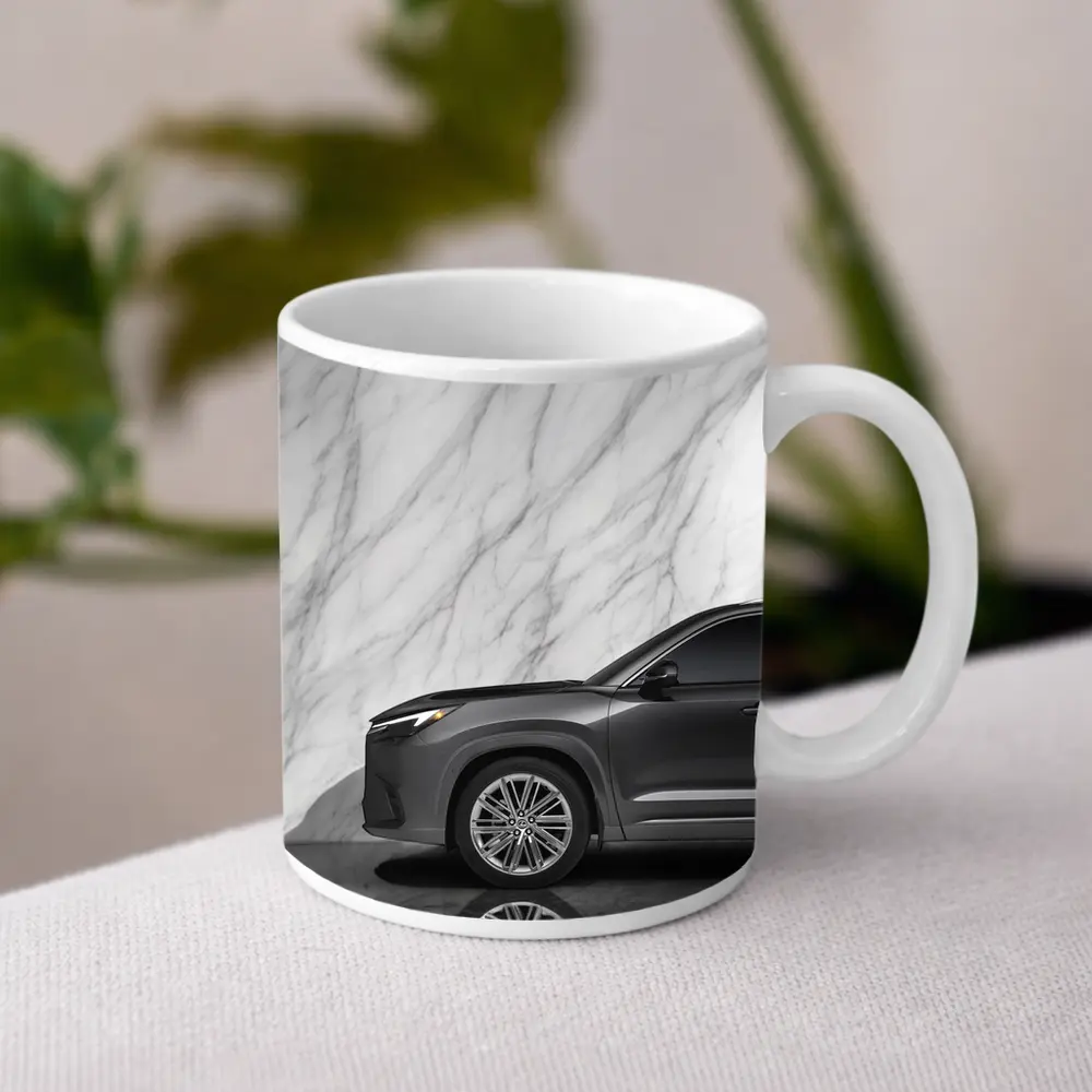 Lexus RX Gray SUV Marble Background – Mugs
