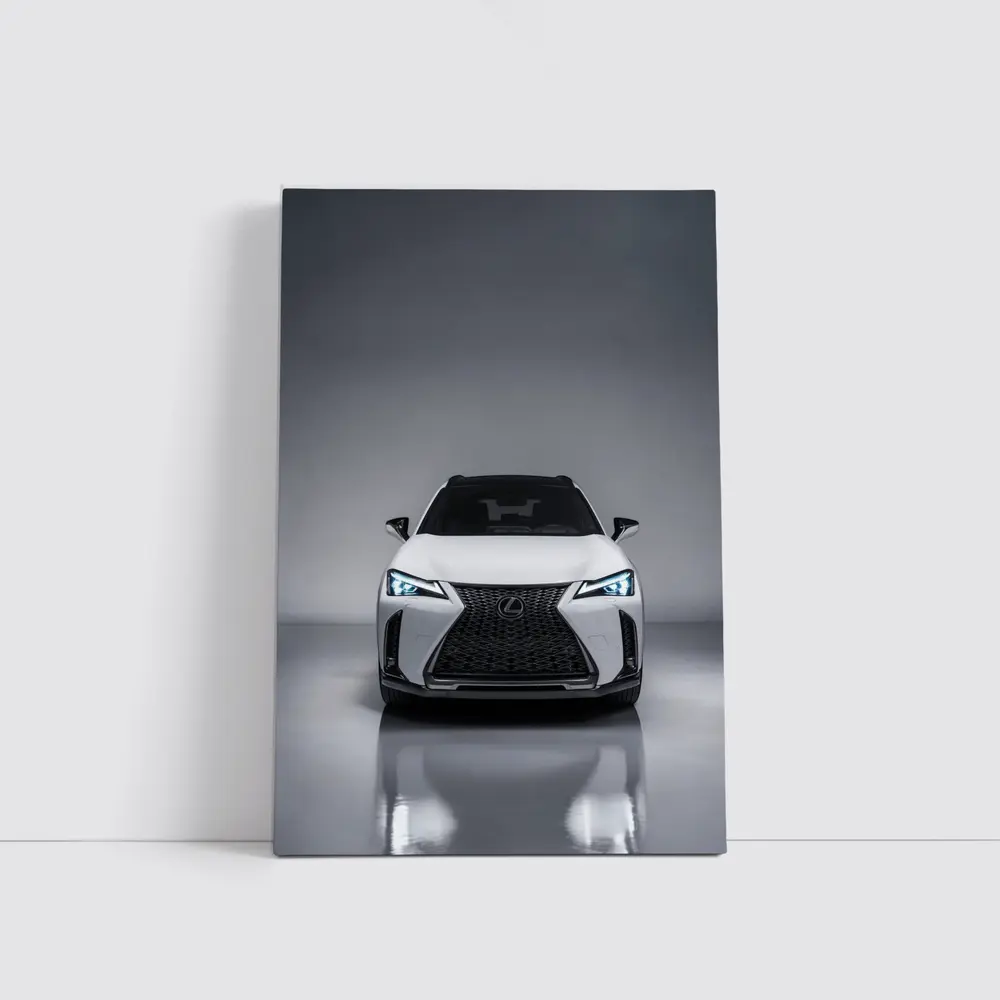 Lexus UX White Front View Studio – Wall Art
