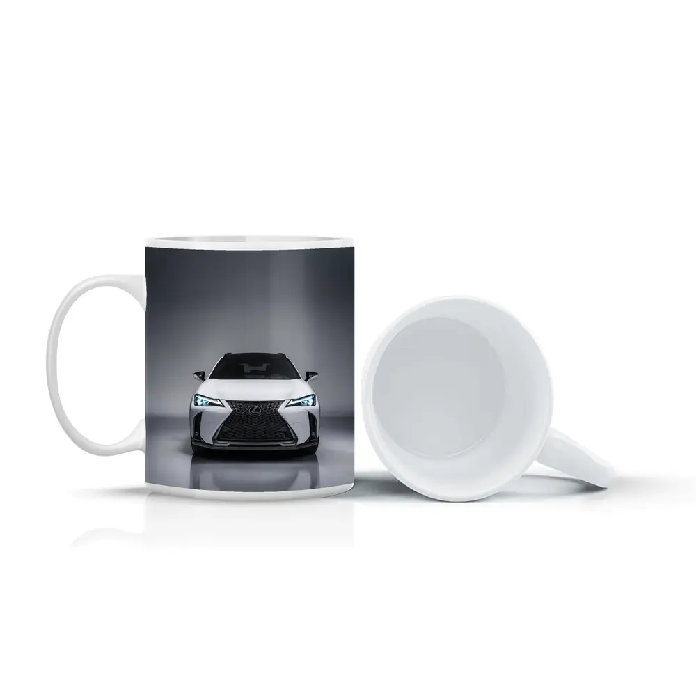 Lexus UX White Front View Studio – Mugs
