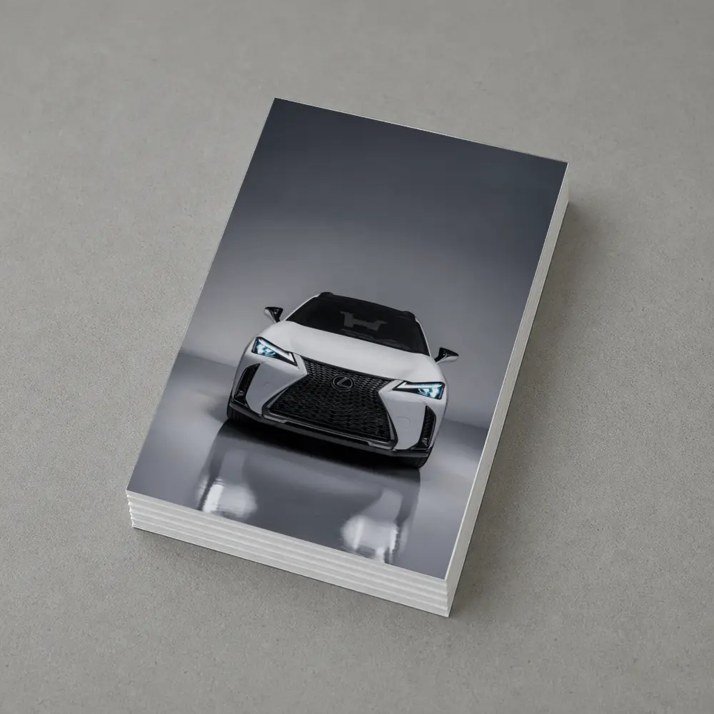 Lexus UX White Front View Studio – Postcards