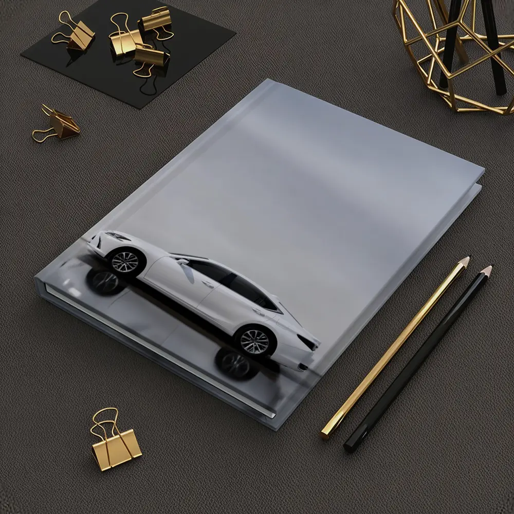 Lexus ES White Sedan Studio Background – Notebooks
