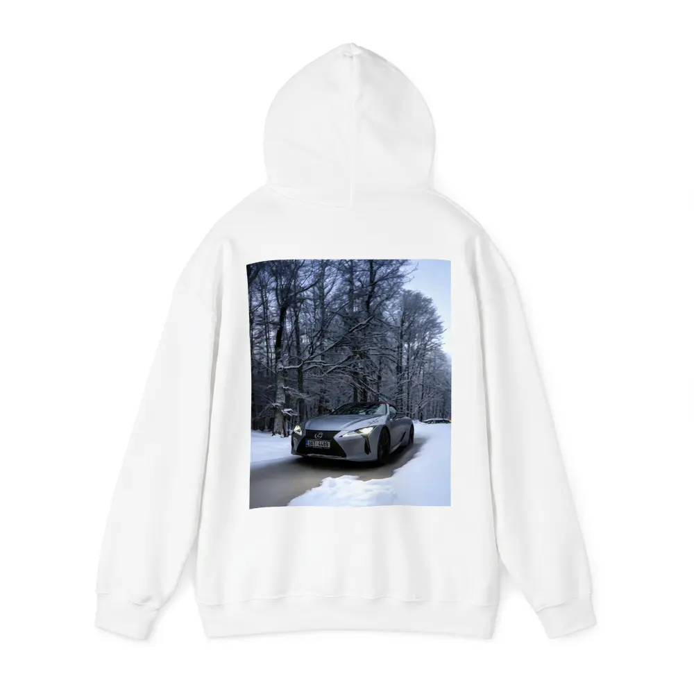 Lexus LC Coupe Snowy Winter Forest Road – Hoodies