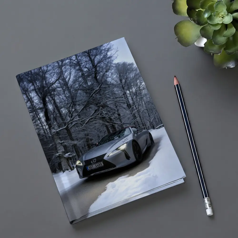 Lexus LC Coupe Snowy Winter Forest Road – Notebooks