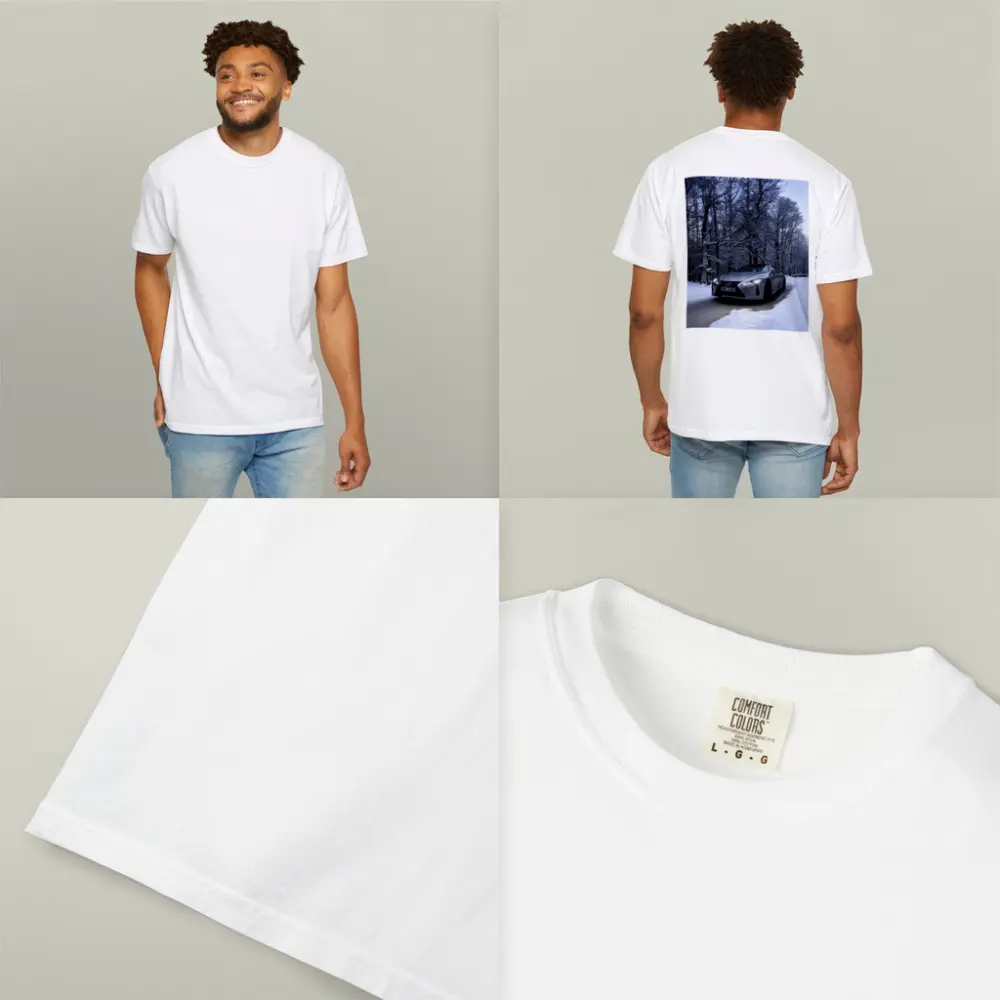 Lexus LC Coupe Snowy Winter Forest Road – T-Shirts