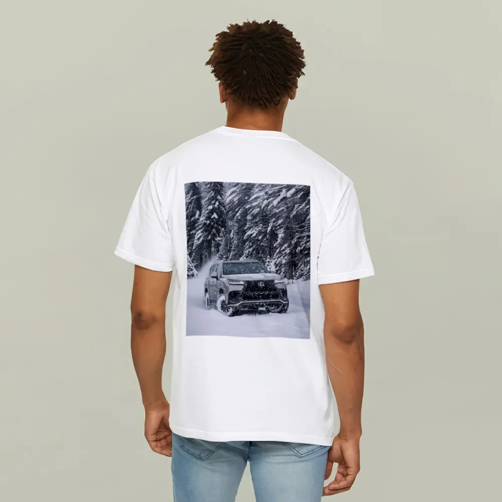 Lexus LX Driving Through Heavy Winter Snow – T-Shirts