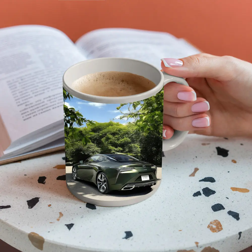 Lexus LC 500 Green Coupe Park Setting – Mugs