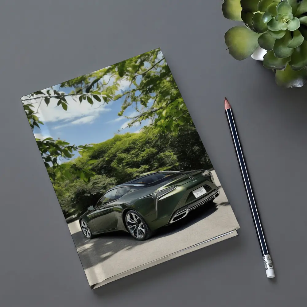 Lexus LC 500 Green Coupe Park Setting – Notebooks