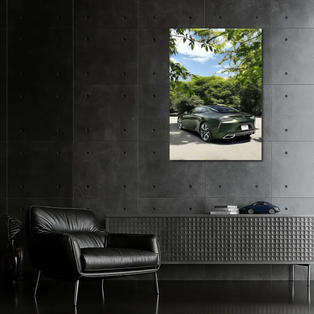 Lexus LC 500 Green Coupe Park Setting – Wall Art