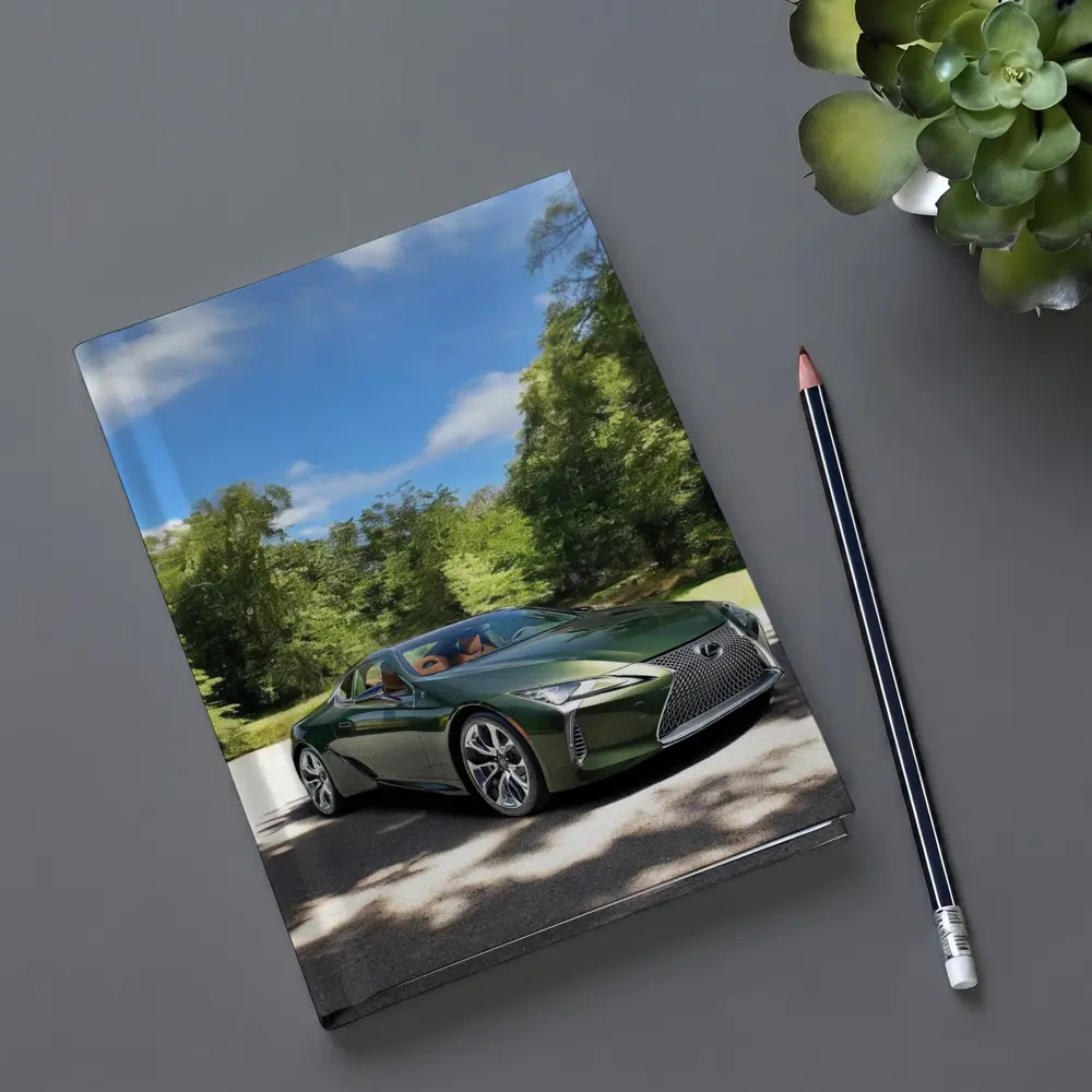Lexus LC 500 Green Coupe Forest Setting – Notebooks