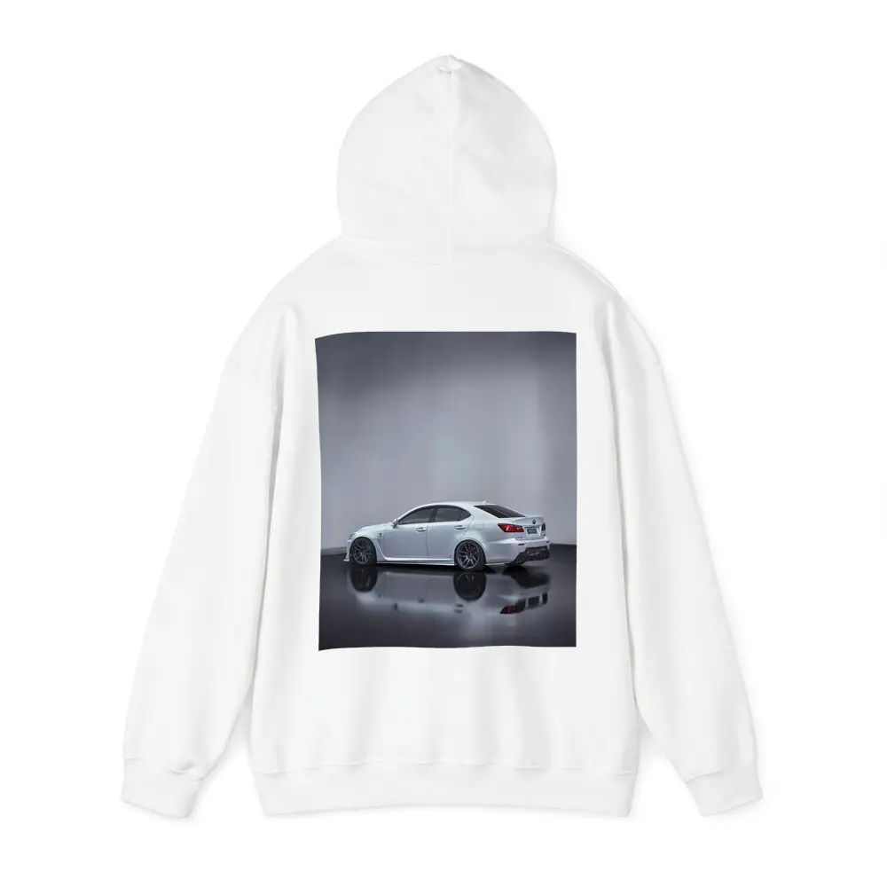 Lexus IS-F White Sedan Studio Shot – Hoodies
