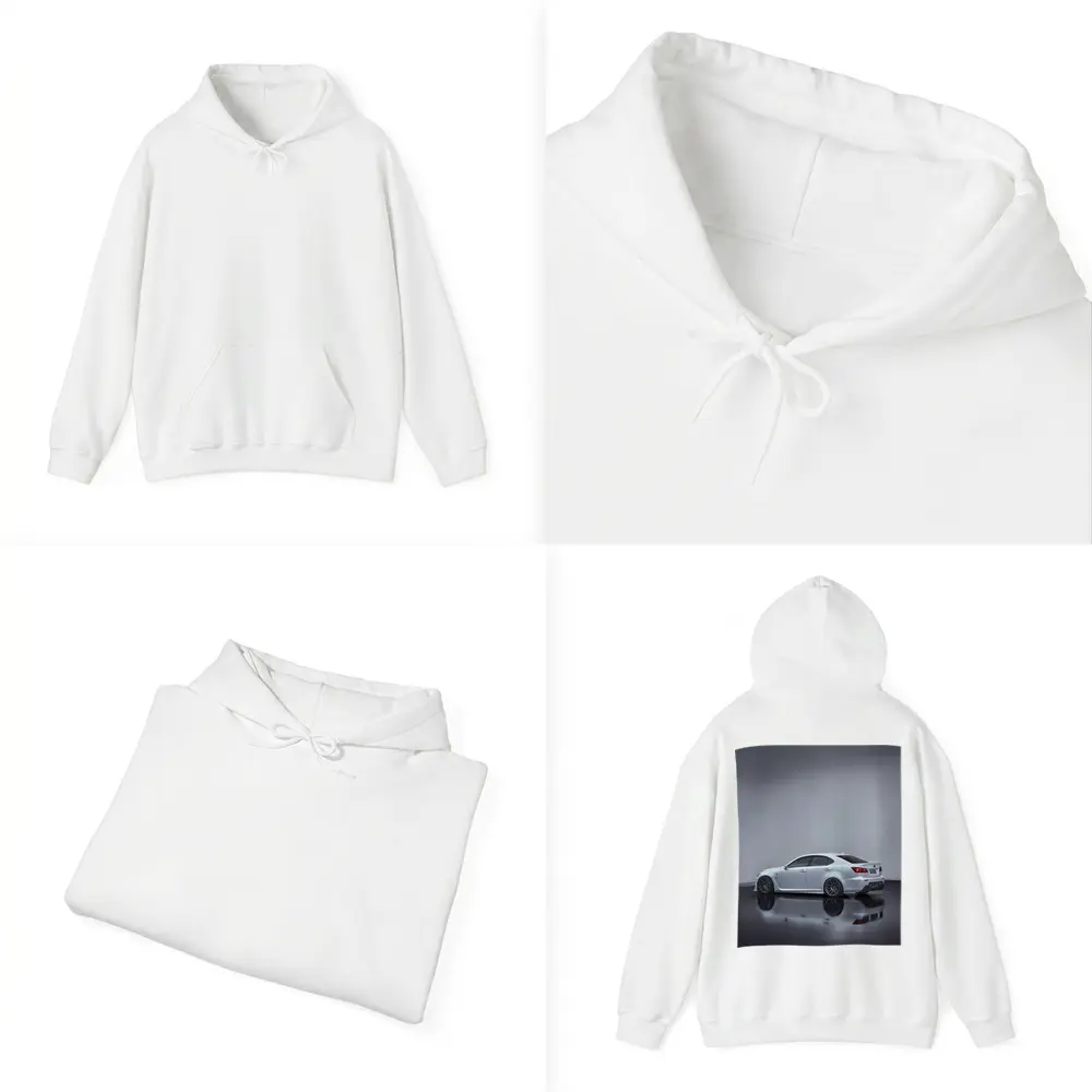 Lexus IS-F White Sedan Studio Shot – Hoodies