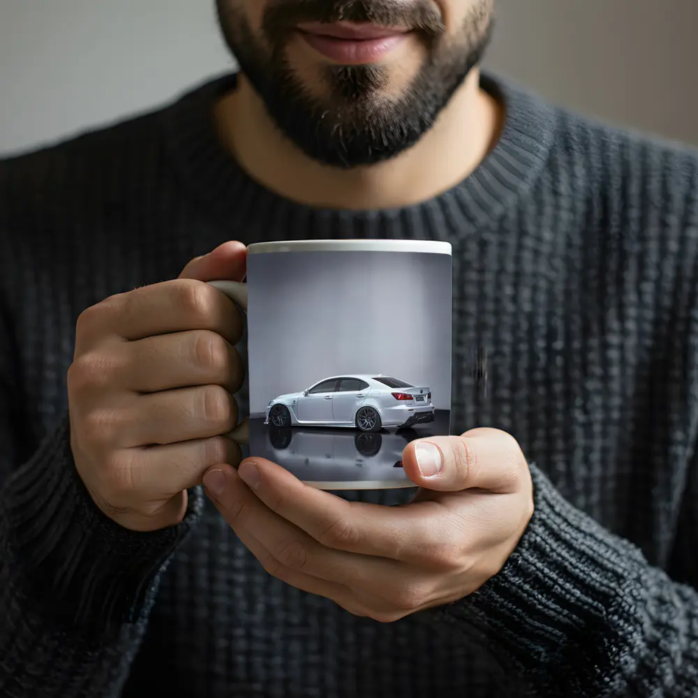 Lexus IS-F White Sedan Studio Shot – Mugs