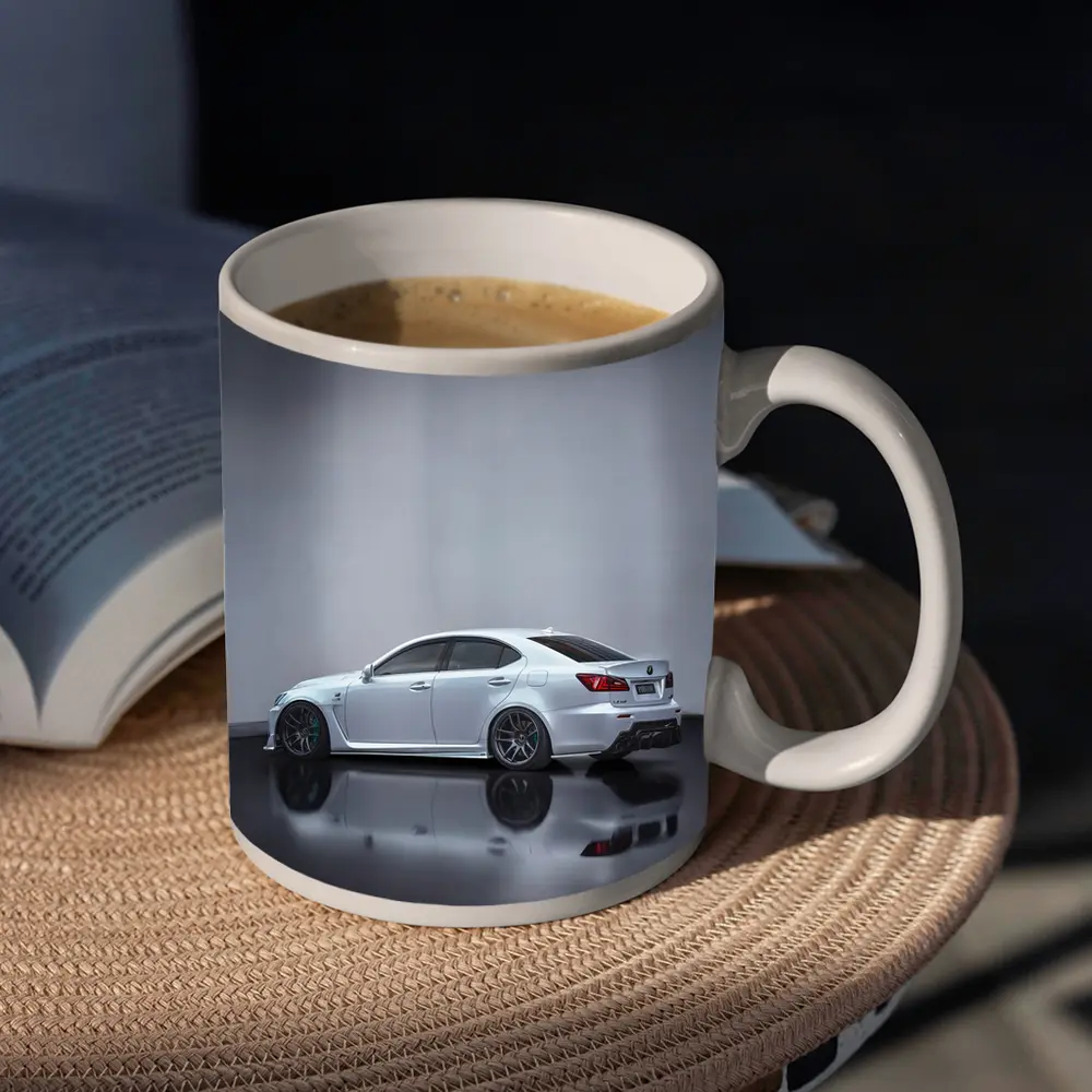 Lexus IS-F White Sedan Studio Shot – Mugs