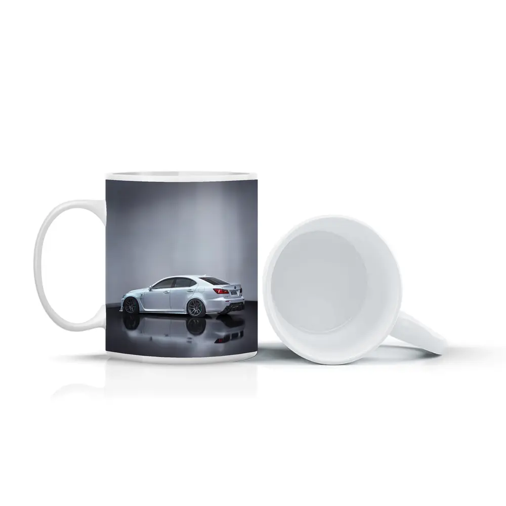 Lexus IS-F White Sedan Studio Shot – Mugs