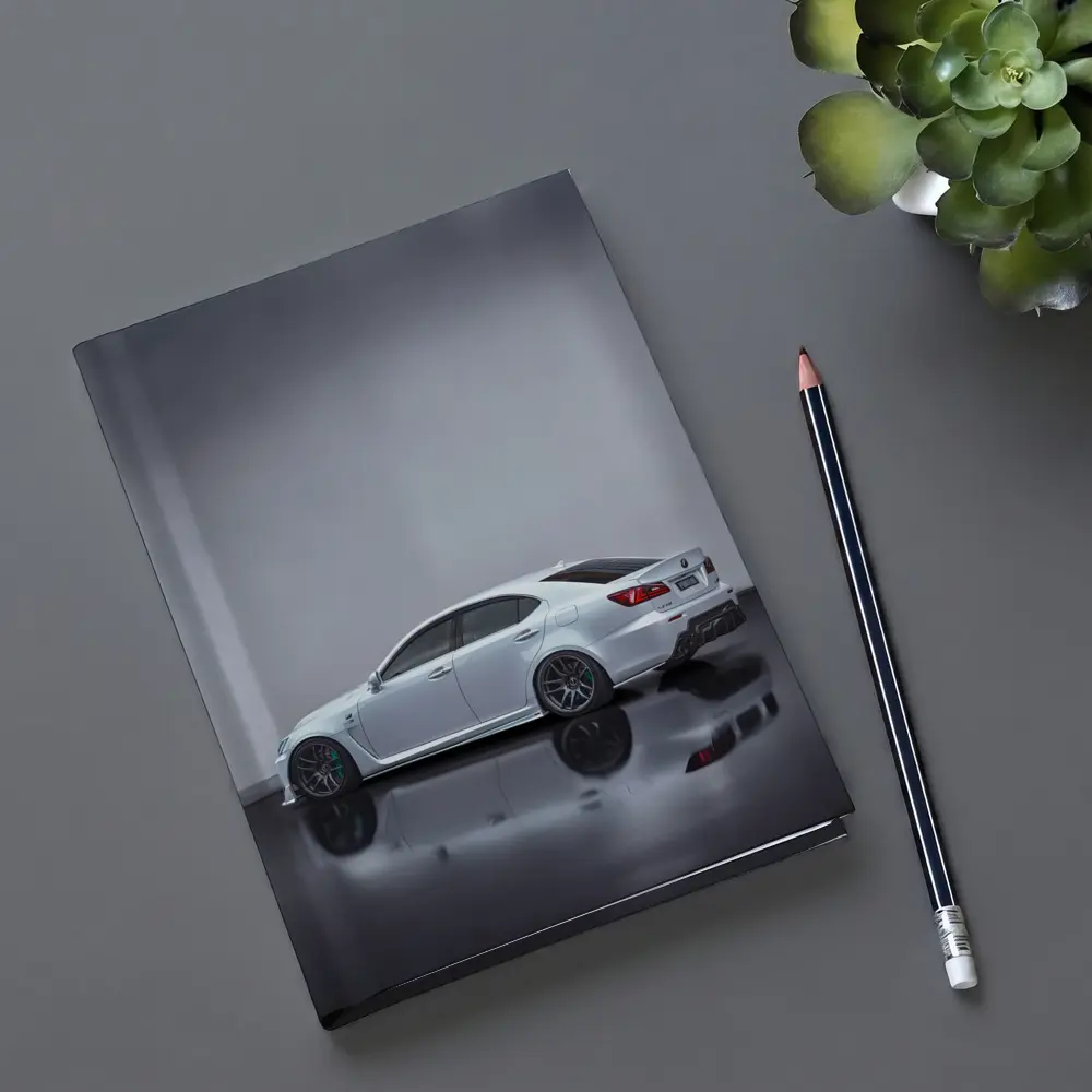Lexus IS-F White Sedan Studio Shot – Notebooks