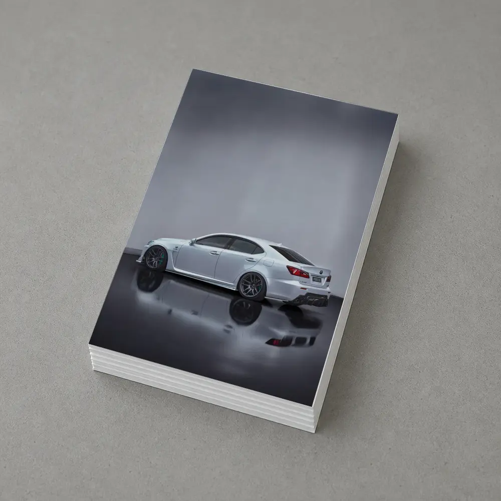 Lexus IS-F White Sedan Studio Shot – Postcards
