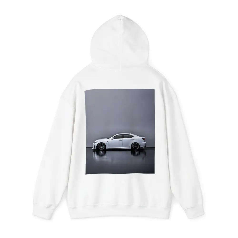 Lexus IS F White Studio Side Profile – Hoodies